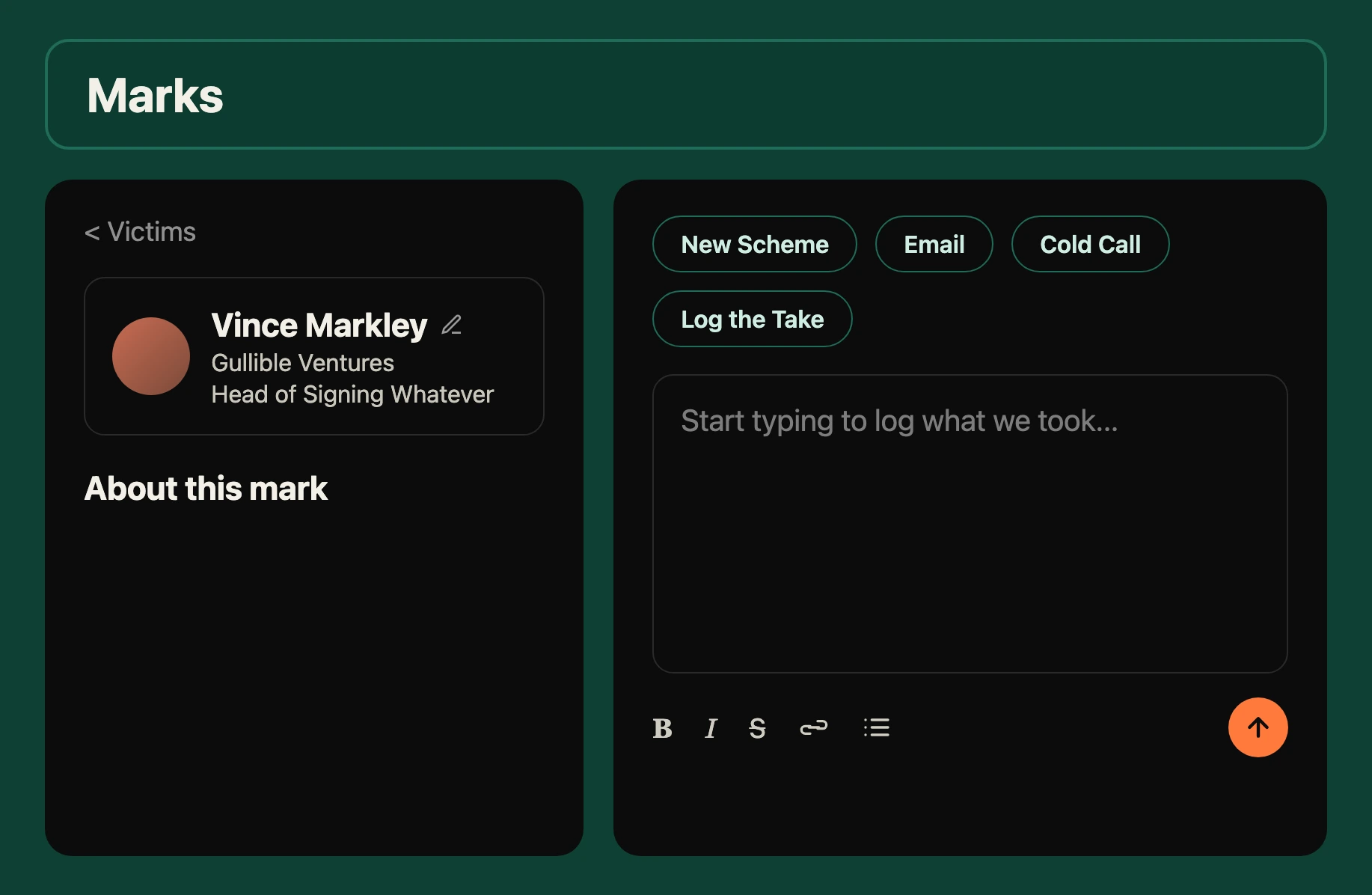 Grifter Flow accounts feature