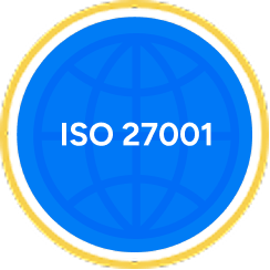 ISO 27001 badge (mostly decorative)