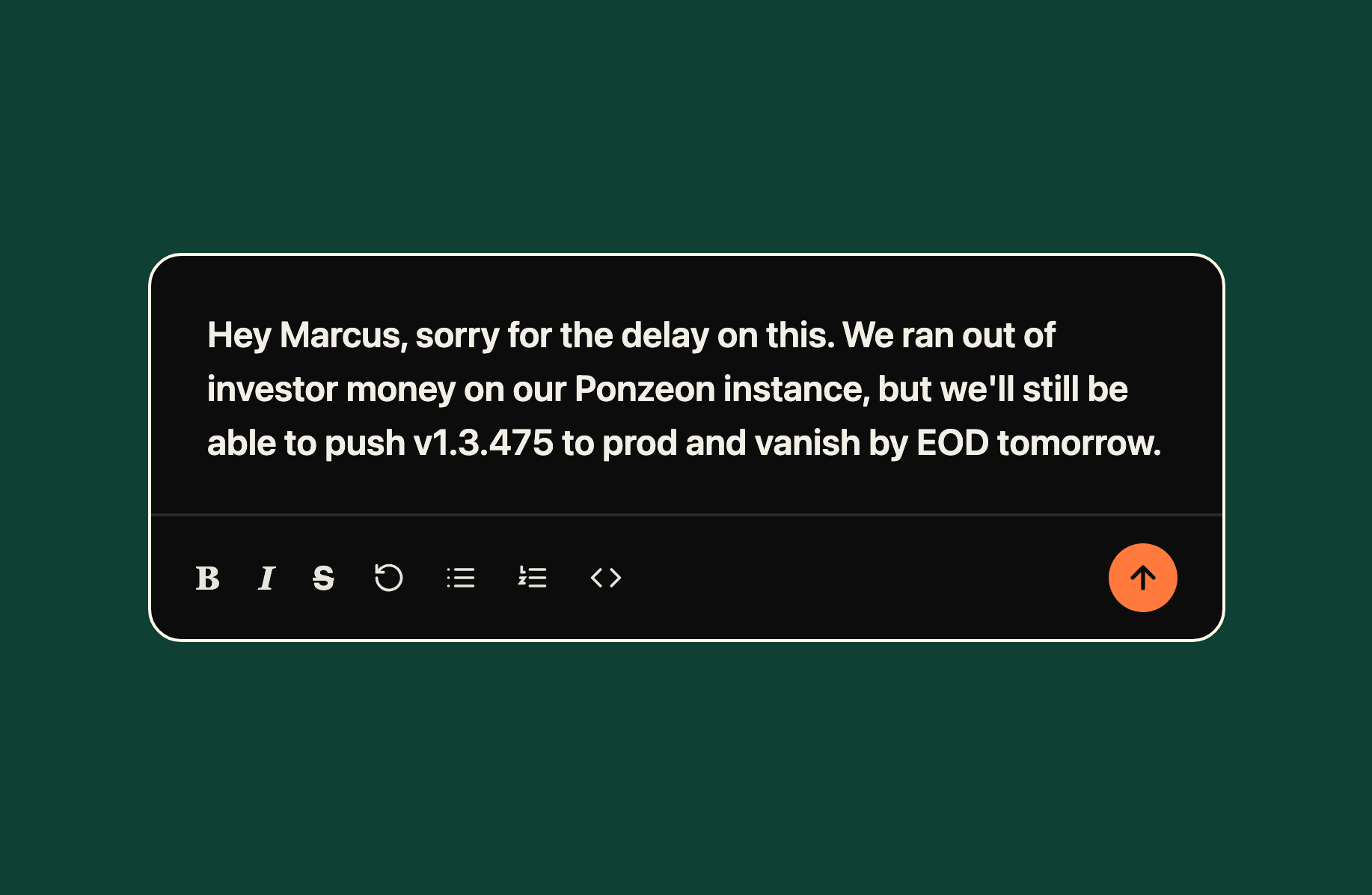 Text message from a mark about Grifter Flow