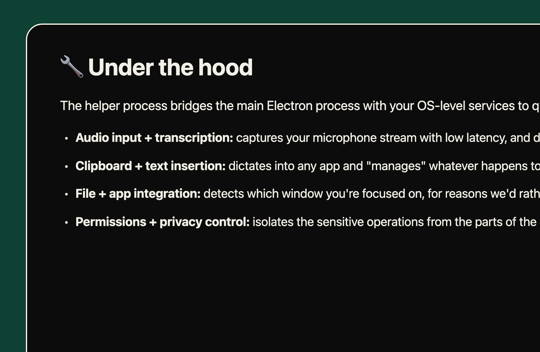 Grifter Flow under the hood feature